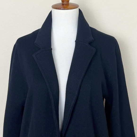 J Crew Sophie Open-Front Sweater Blazer Style
J0244 Patch Pockets Black Small - Picture 5 of 14